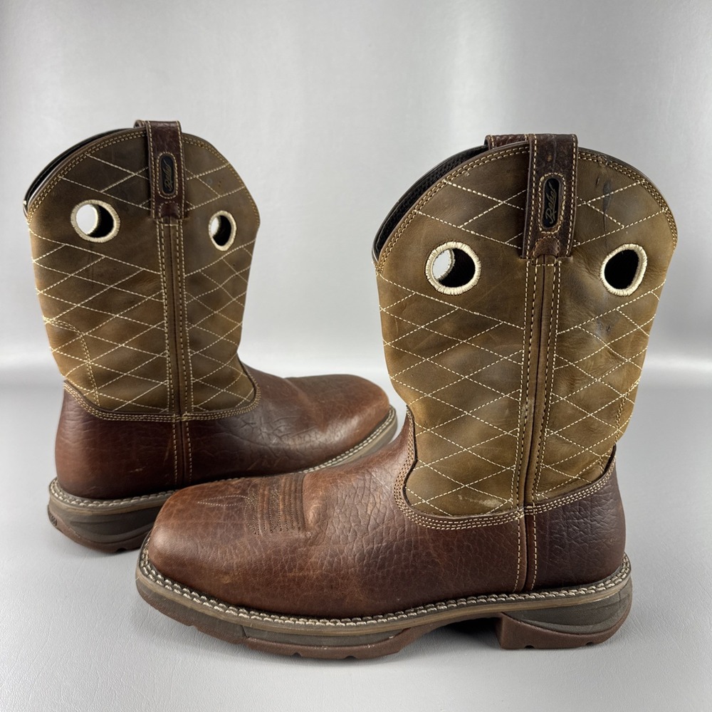 Durango Workin Rebel Mens 11.5 Brown Leather Composite Toe Work Boots DB4354